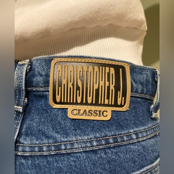 Christopher J, size 28, blue jeans - Picture 3 of 5